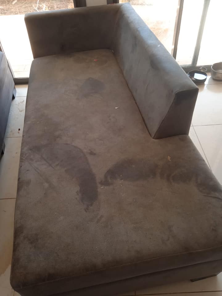 ניקוי ספות מבד לפני