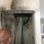 שריפה בבית - לפני ניקיון