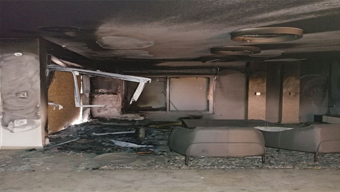 ניקיון לאחר שריפה